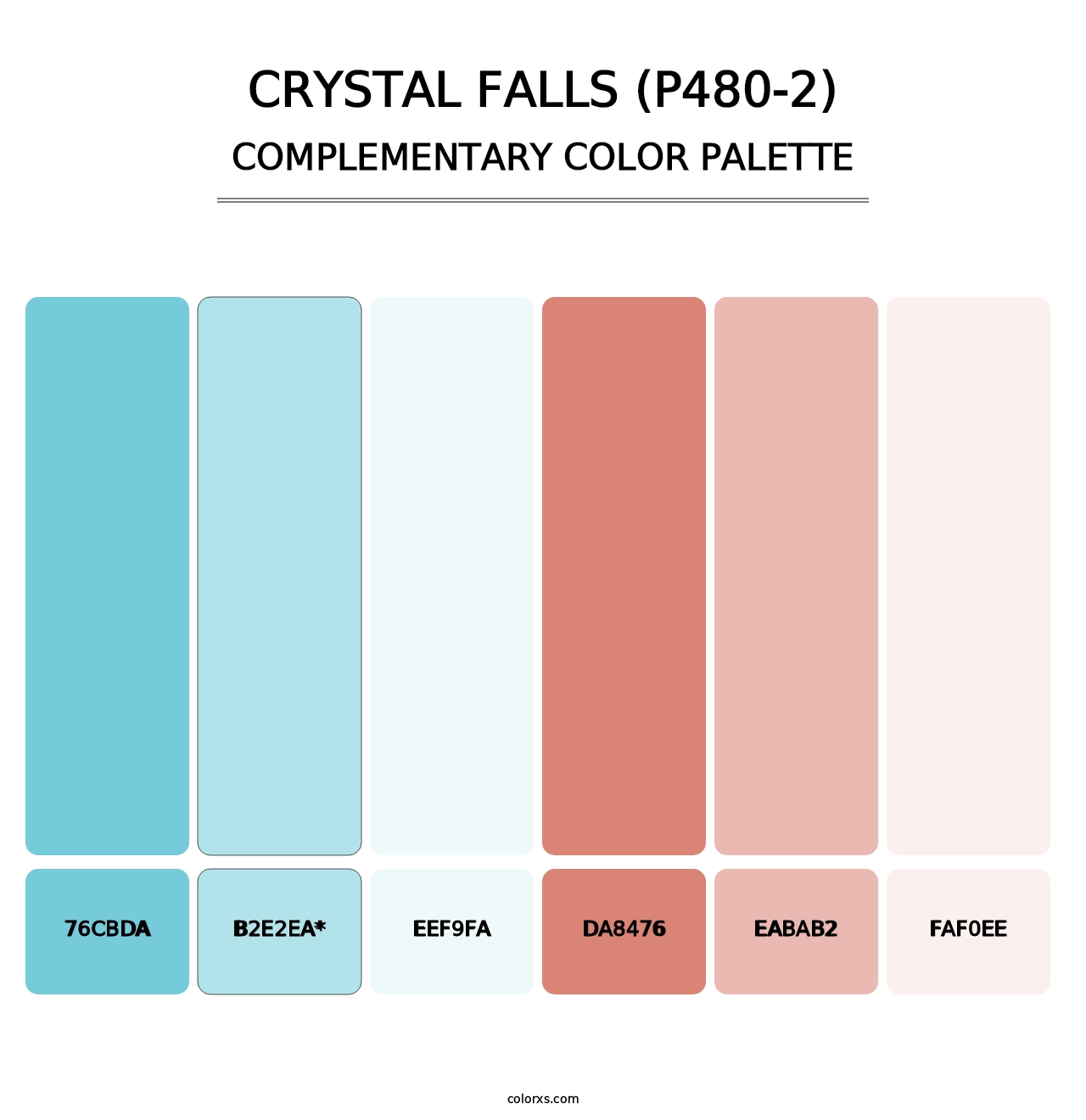 Crystal Falls (P480-2) - Complementary Color Palette