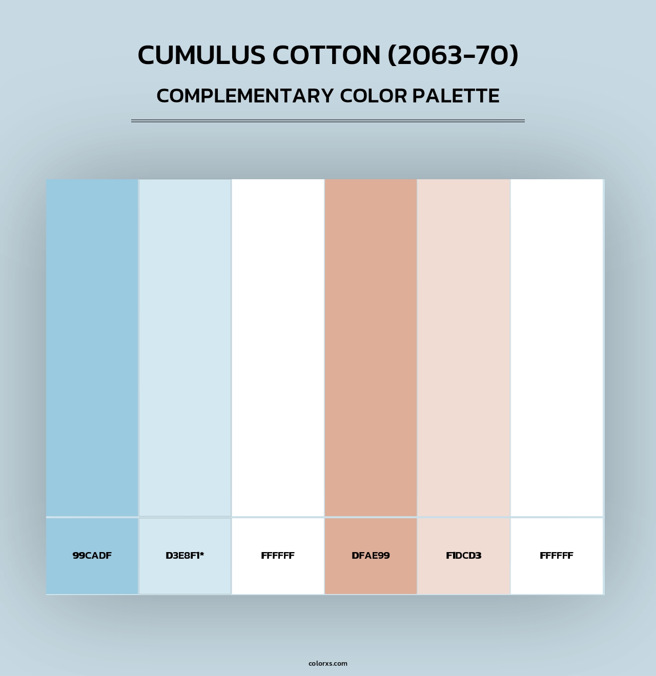Cumulus Cotton (2063-70) - Complementary Color Palette