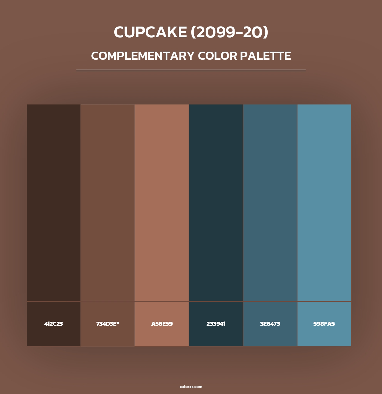 Cupcake (2099-20) - Complementary Color Palette