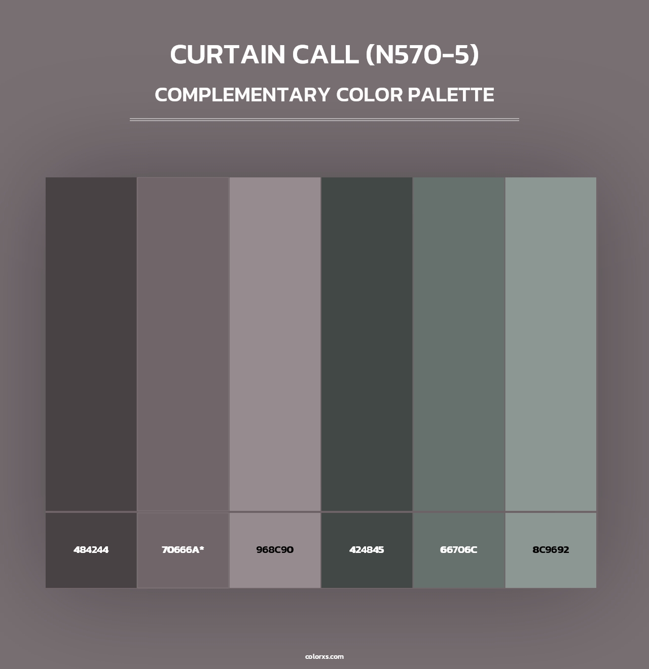 Curtain Call (N570-5) - Complementary Color Palette