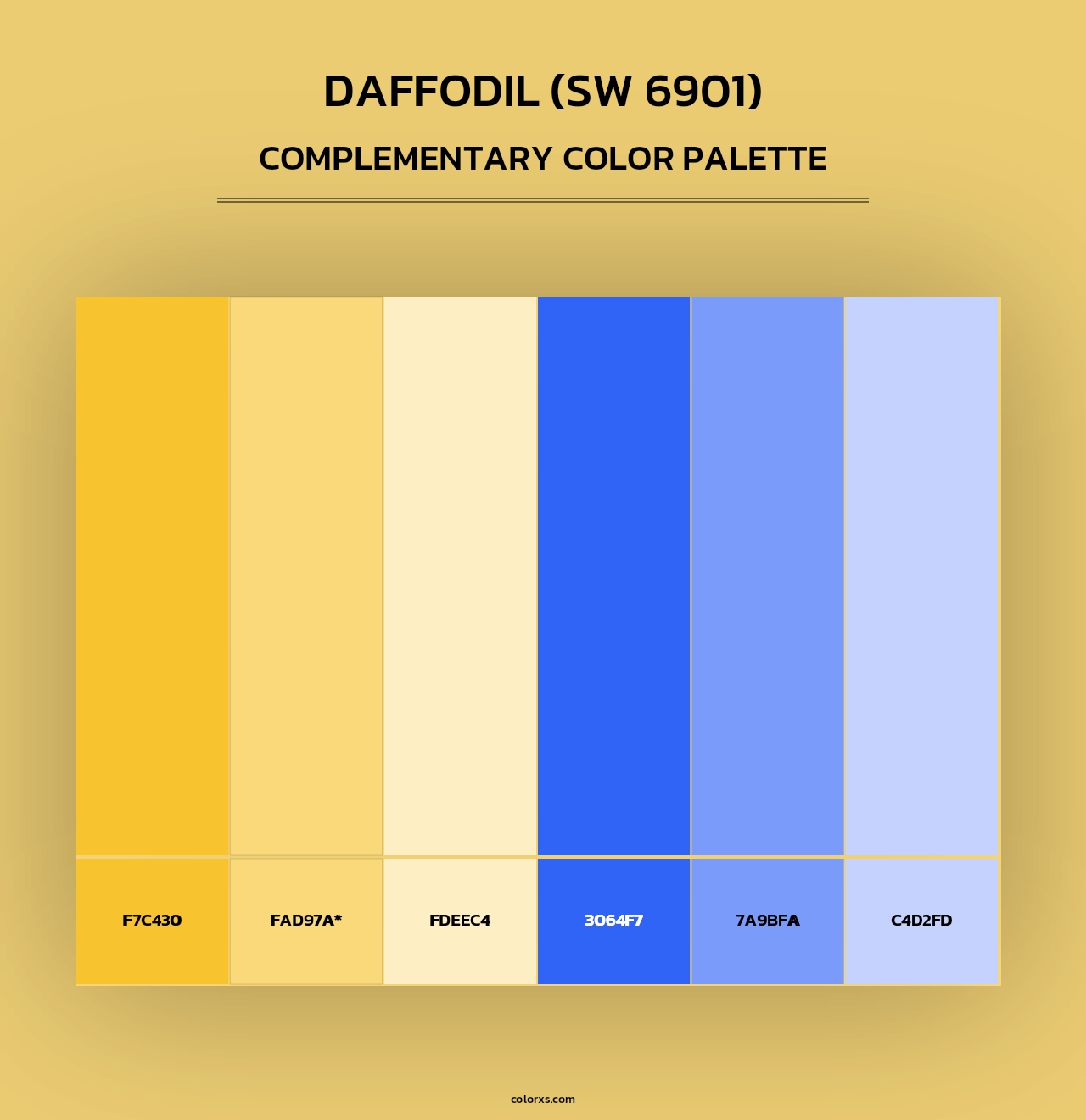 Daffodil (SW 6901) - Complementary Color Palette