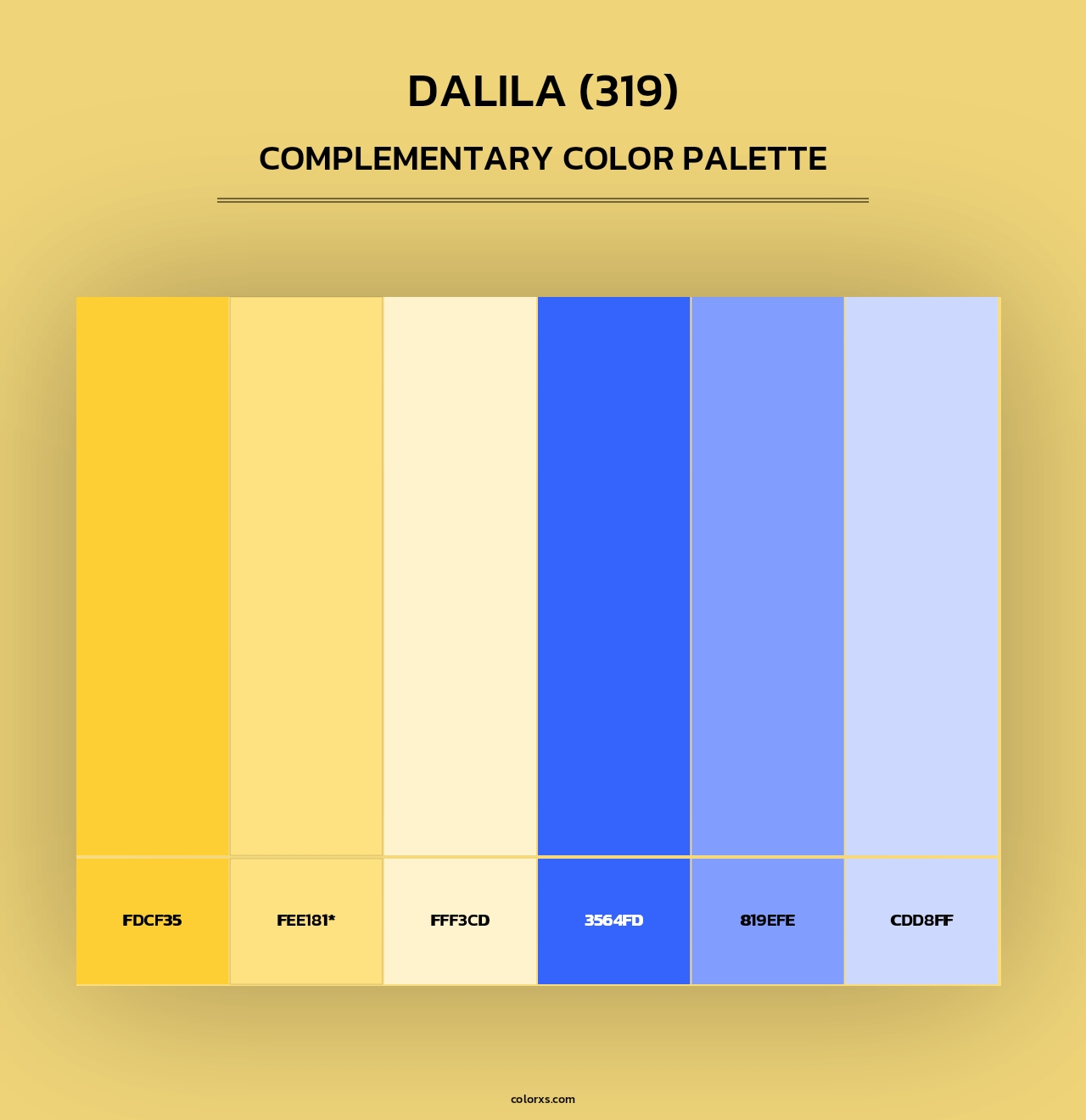 Dalila (319) - Complementary Color Palette