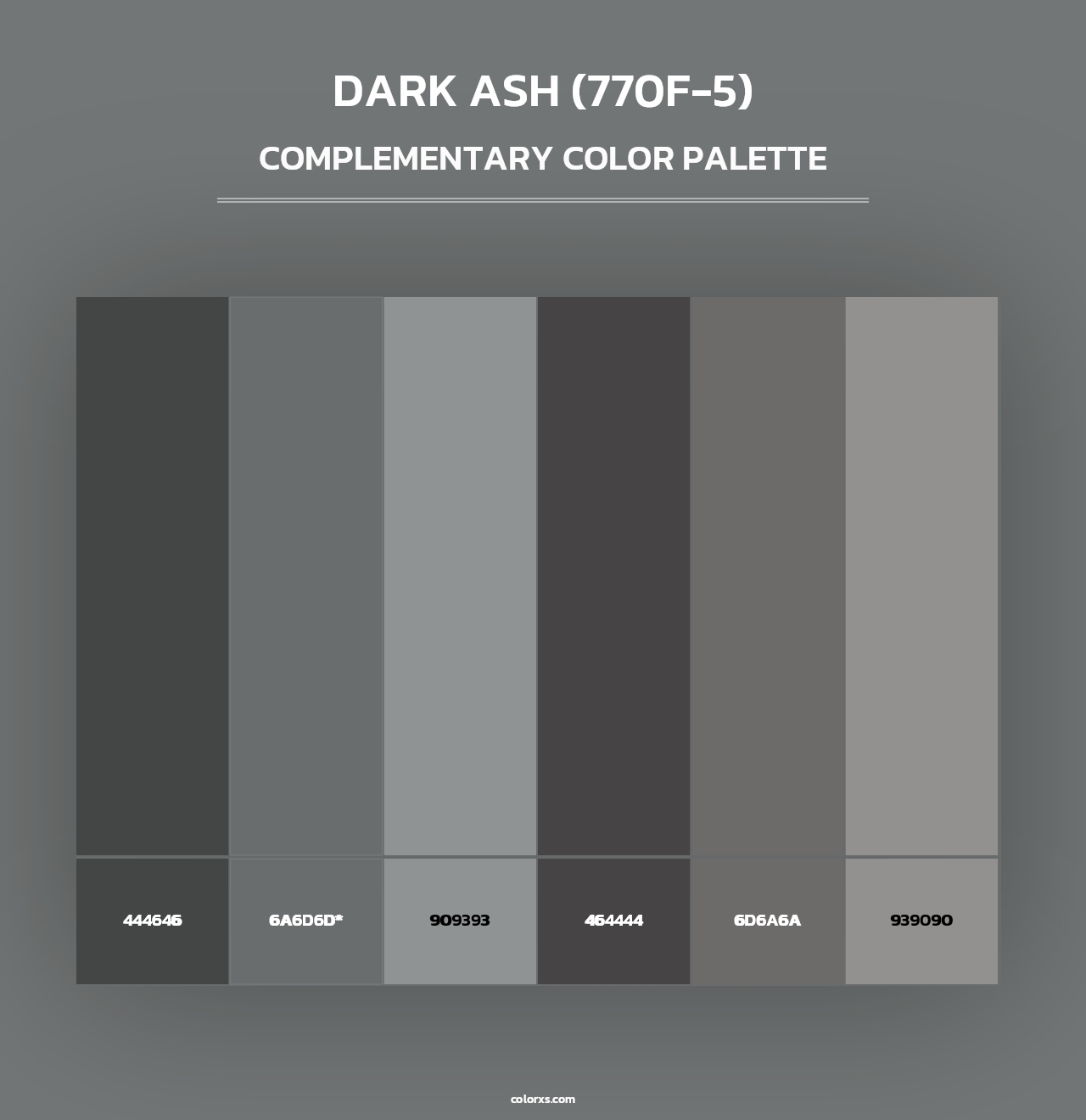 Dark Ash (770F-5) - Complementary Color Palette