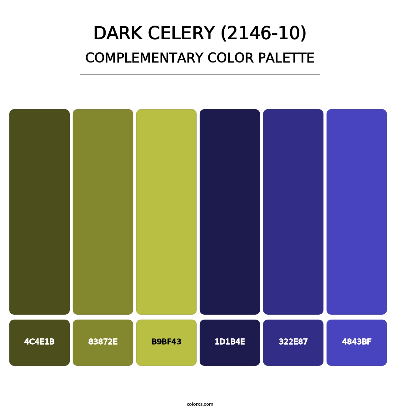 Dark Celery (2146-10) - Complementary Color Palette