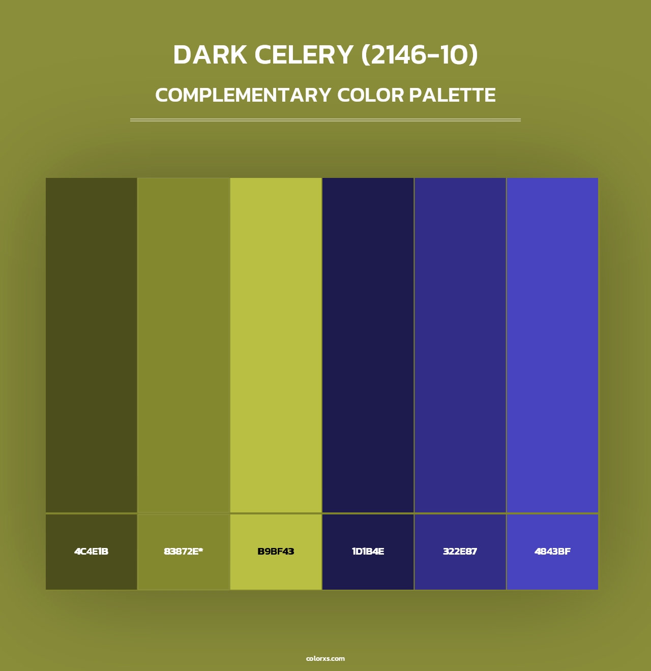 Dark Celery (2146-10) - Complementary Color Palette