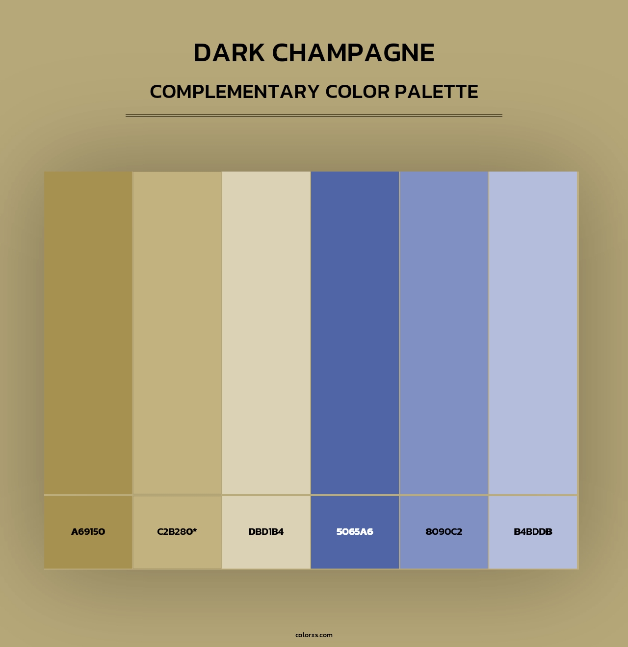 Dark Champagne - Complementary Color Palette
