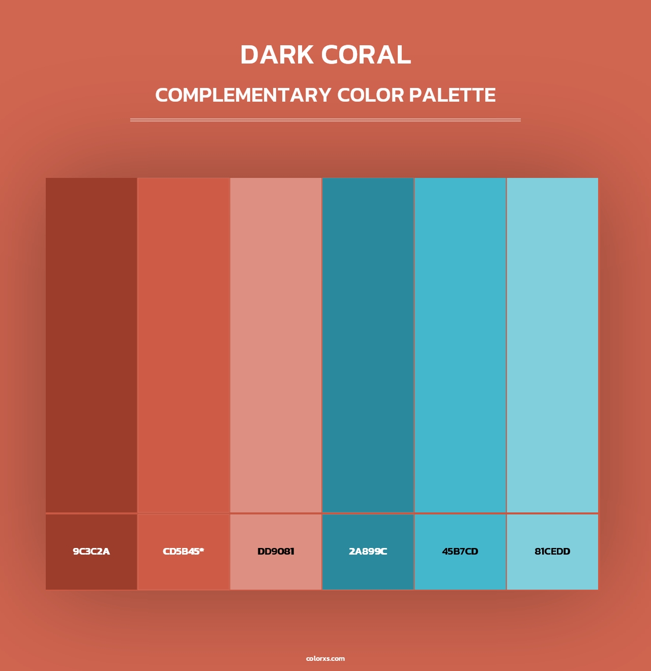 Dark Coral - Complementary Color Palette
