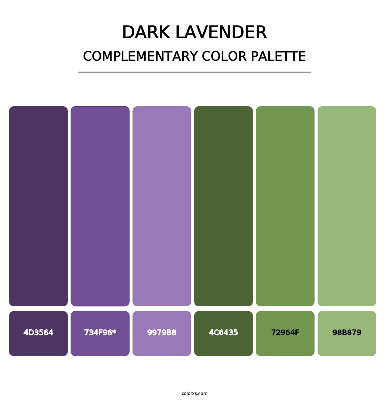 Dark Lavender - Complementary Color Palette