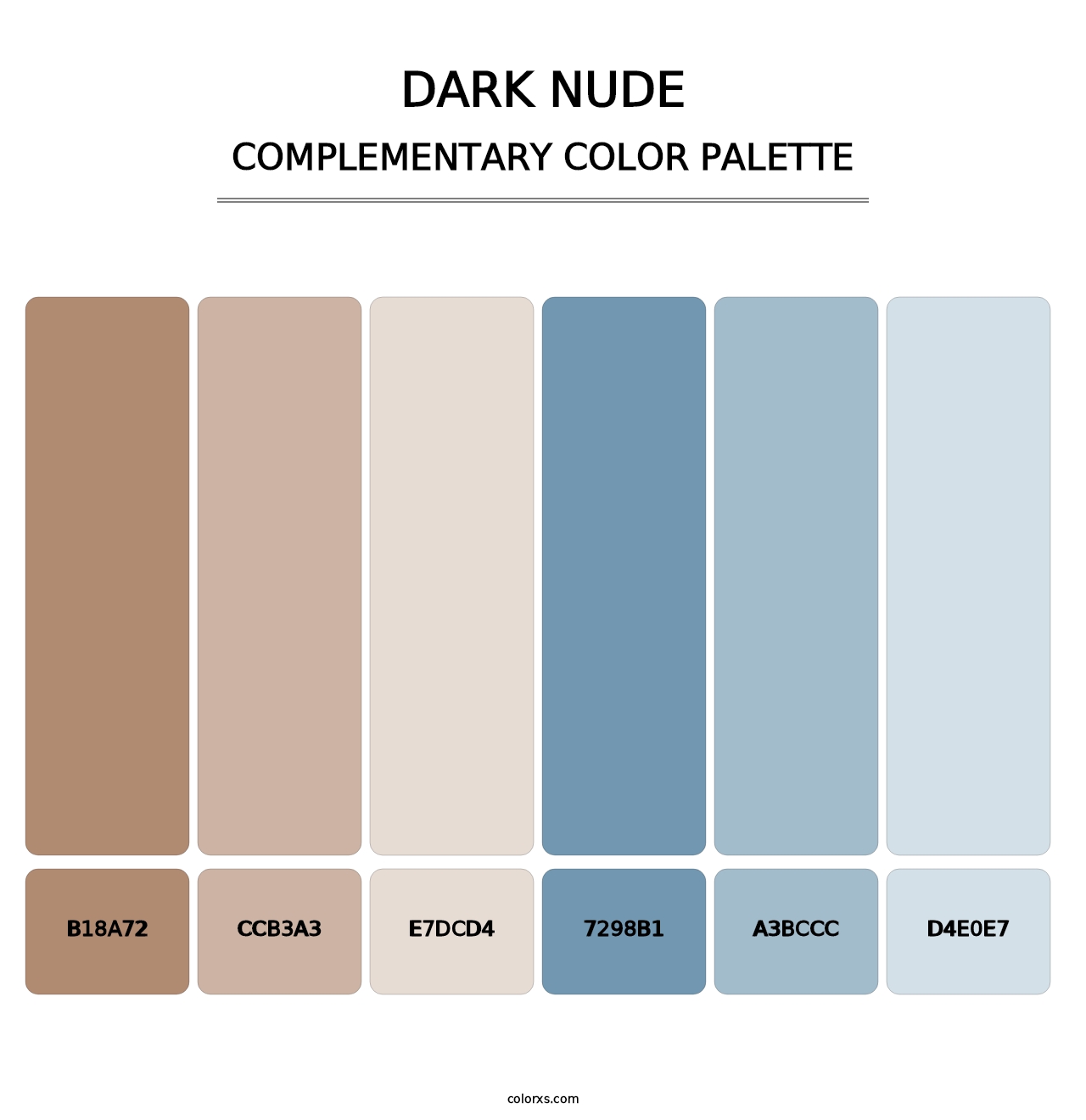 Dark Nude - Complementary Color Palette