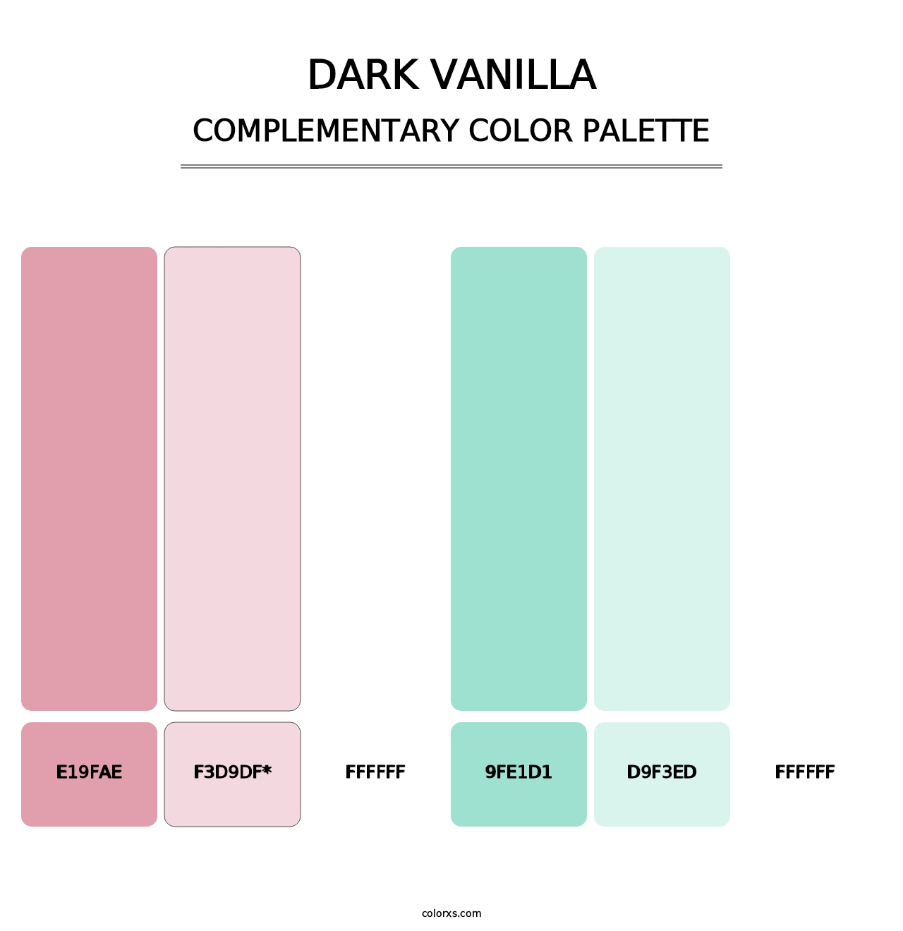 Dark Vanilla - Complementary Color Palette
