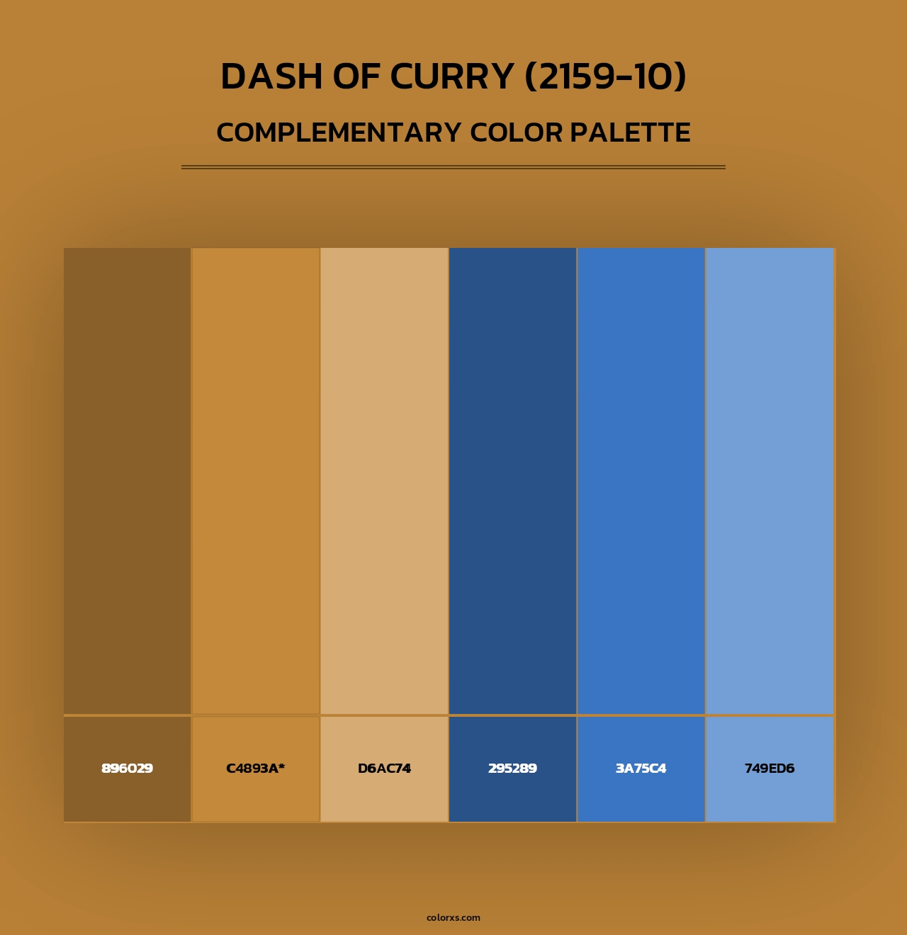 Dash of Curry (2159-10) - Complementary Color Palette