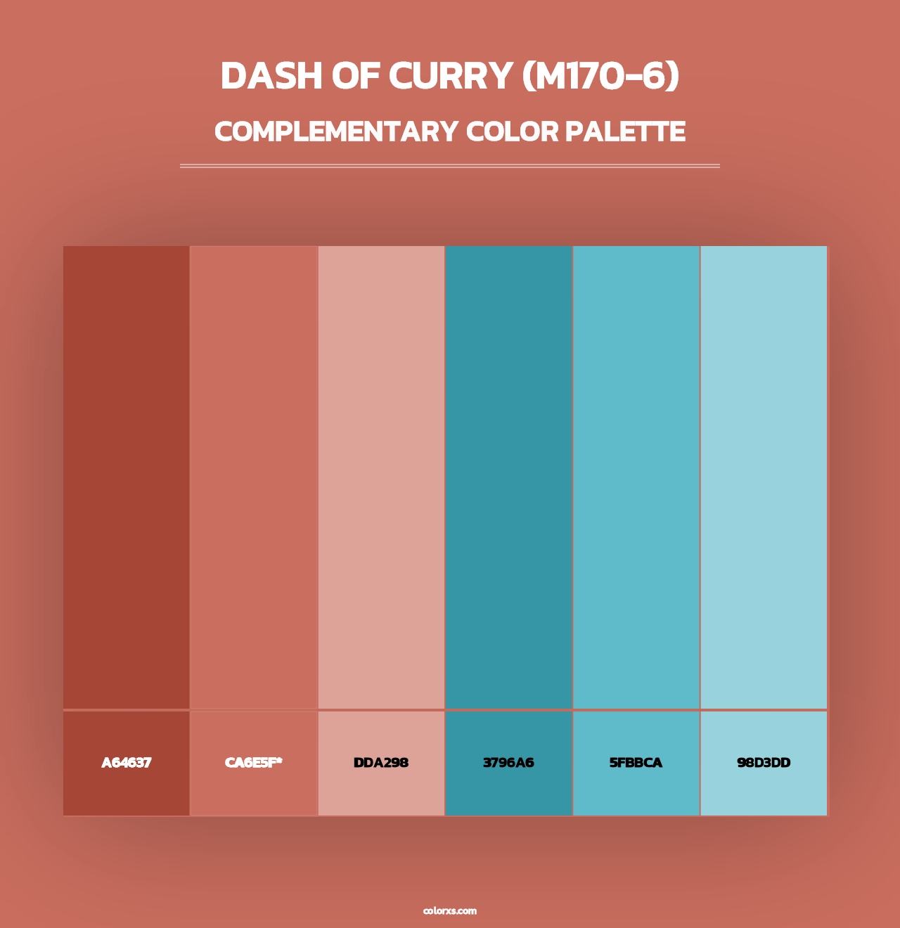 Dash Of Curry (M170-6) - Complementary Color Palette