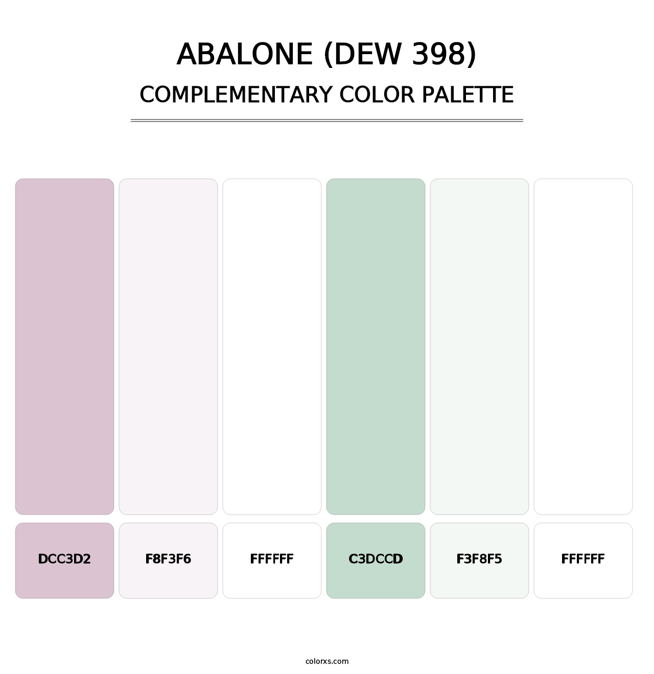 Abalone (DEW 398) - Complementary Color Palette
