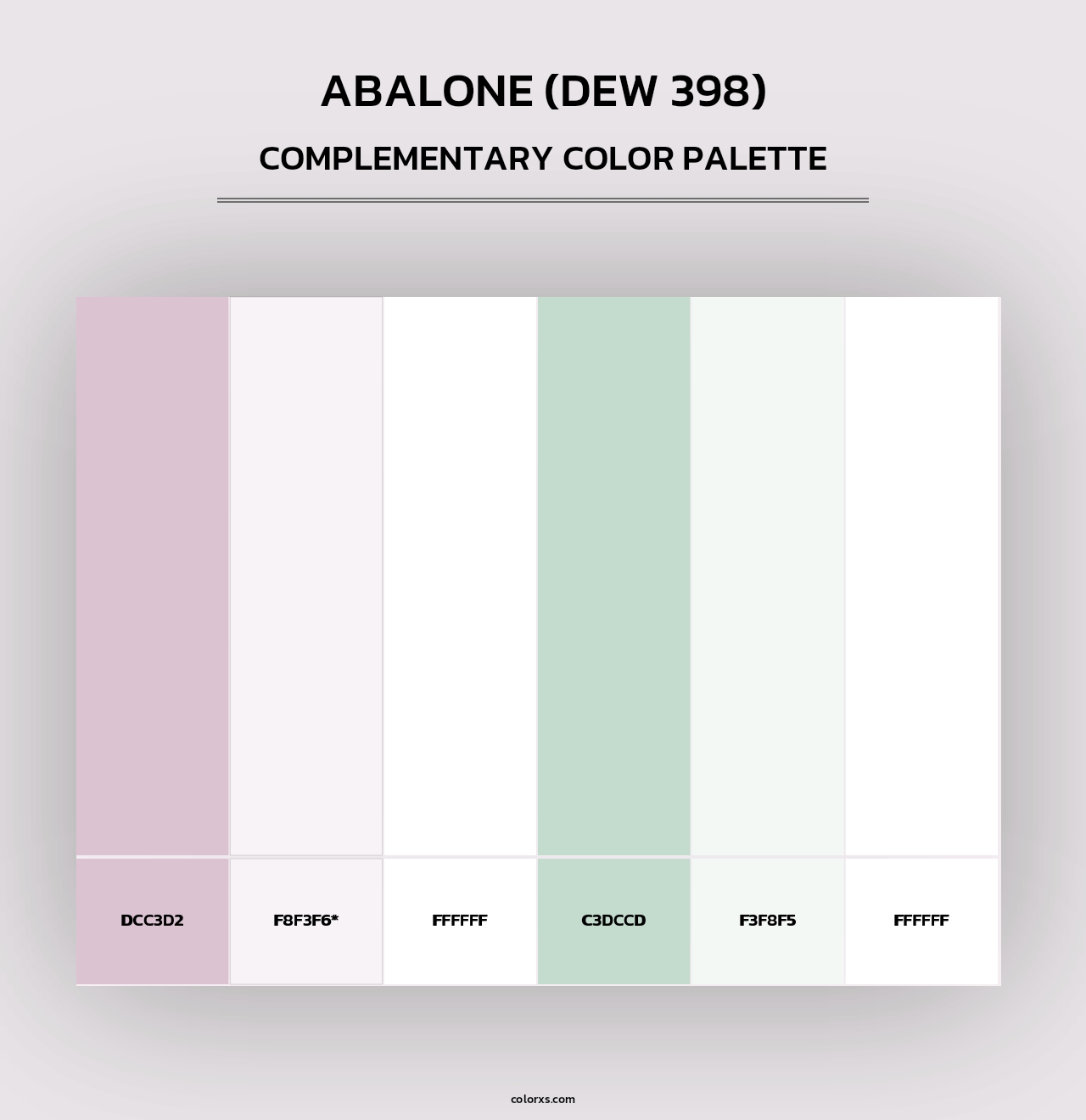 Abalone (DEW 398) - Complementary Color Palette