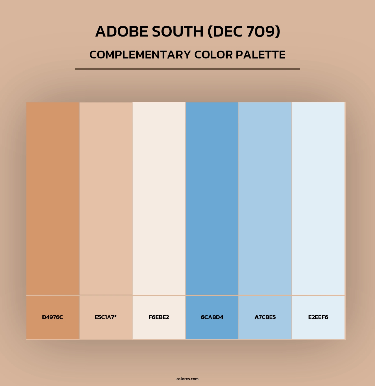 Adobe South (DEC 709) - Complementary Color Palette