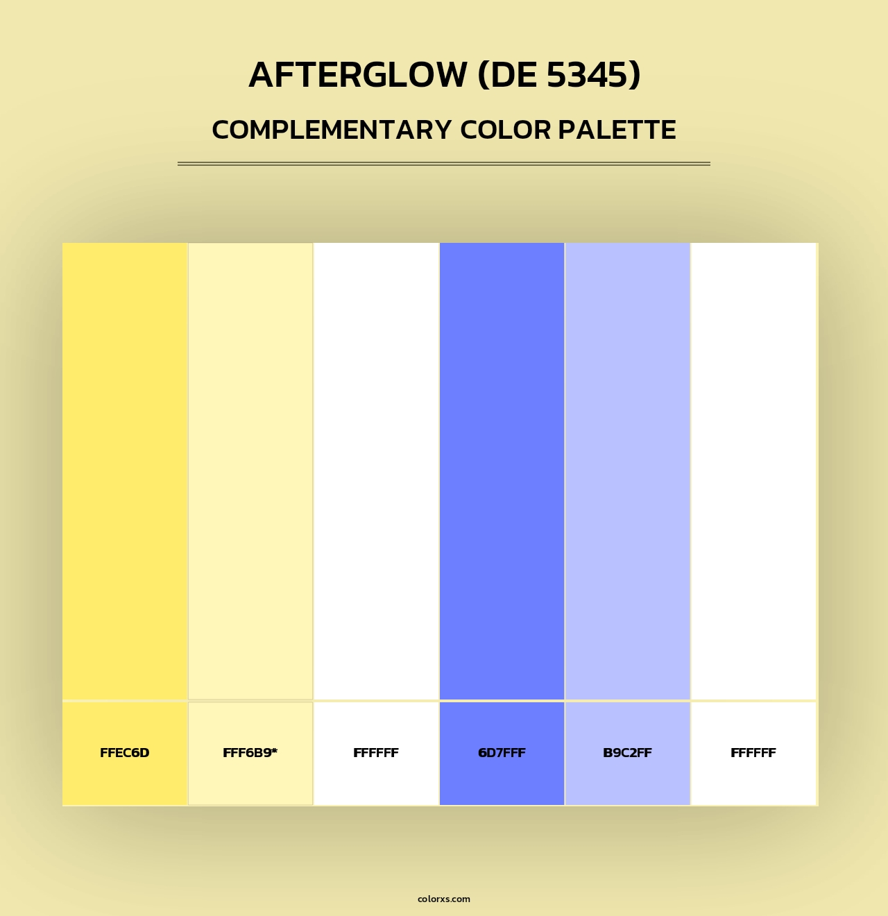 Afterglow (DE 5345) - Complementary Color Palette