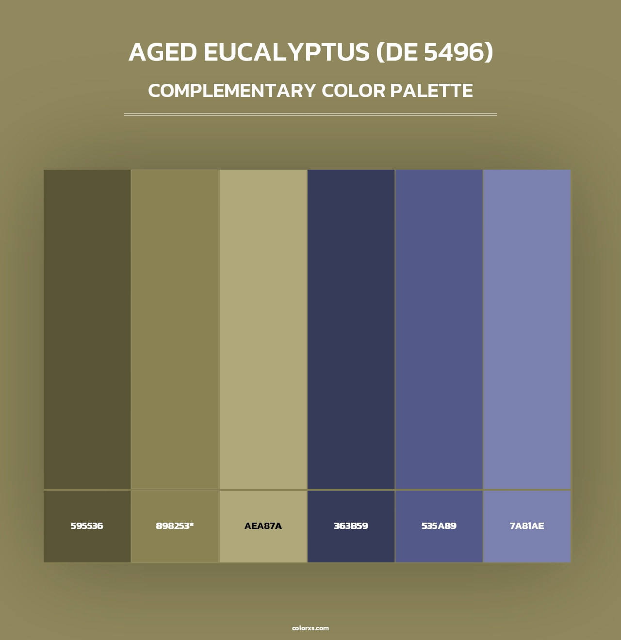Aged Eucalyptus (DE 5496) - Complementary Color Palette
