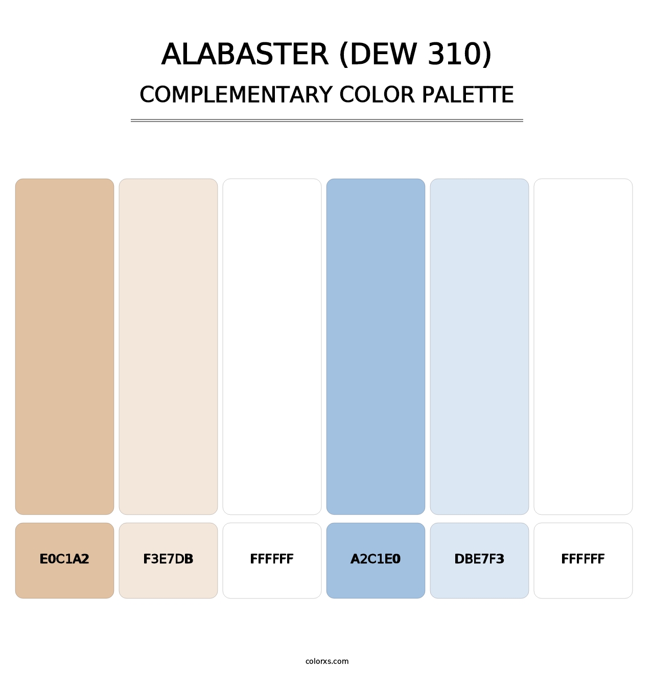 Alabaster (DEW 310) - Complementary Color Palette
