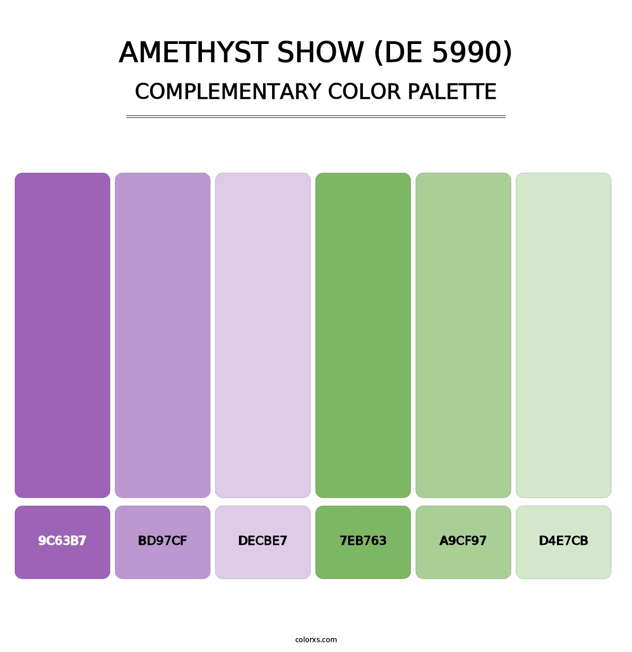 Amethyst Show (DE 5990) - Complementary Color Palette