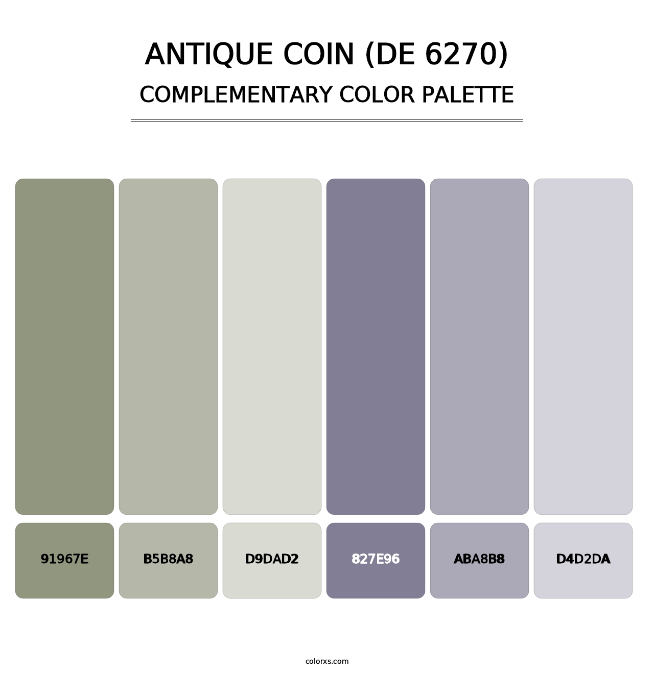 Antique Coin (DE 6270) - Complementary Color Palette