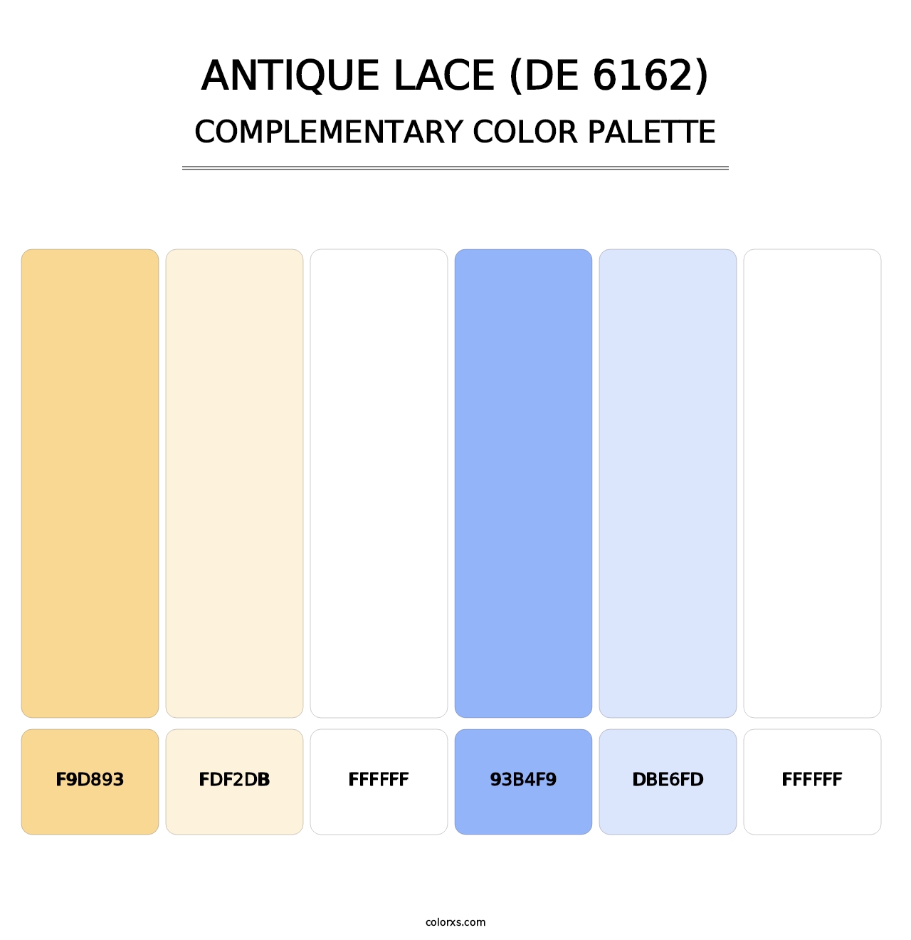 Antique Lace (DE 6162) - Complementary Color Palette