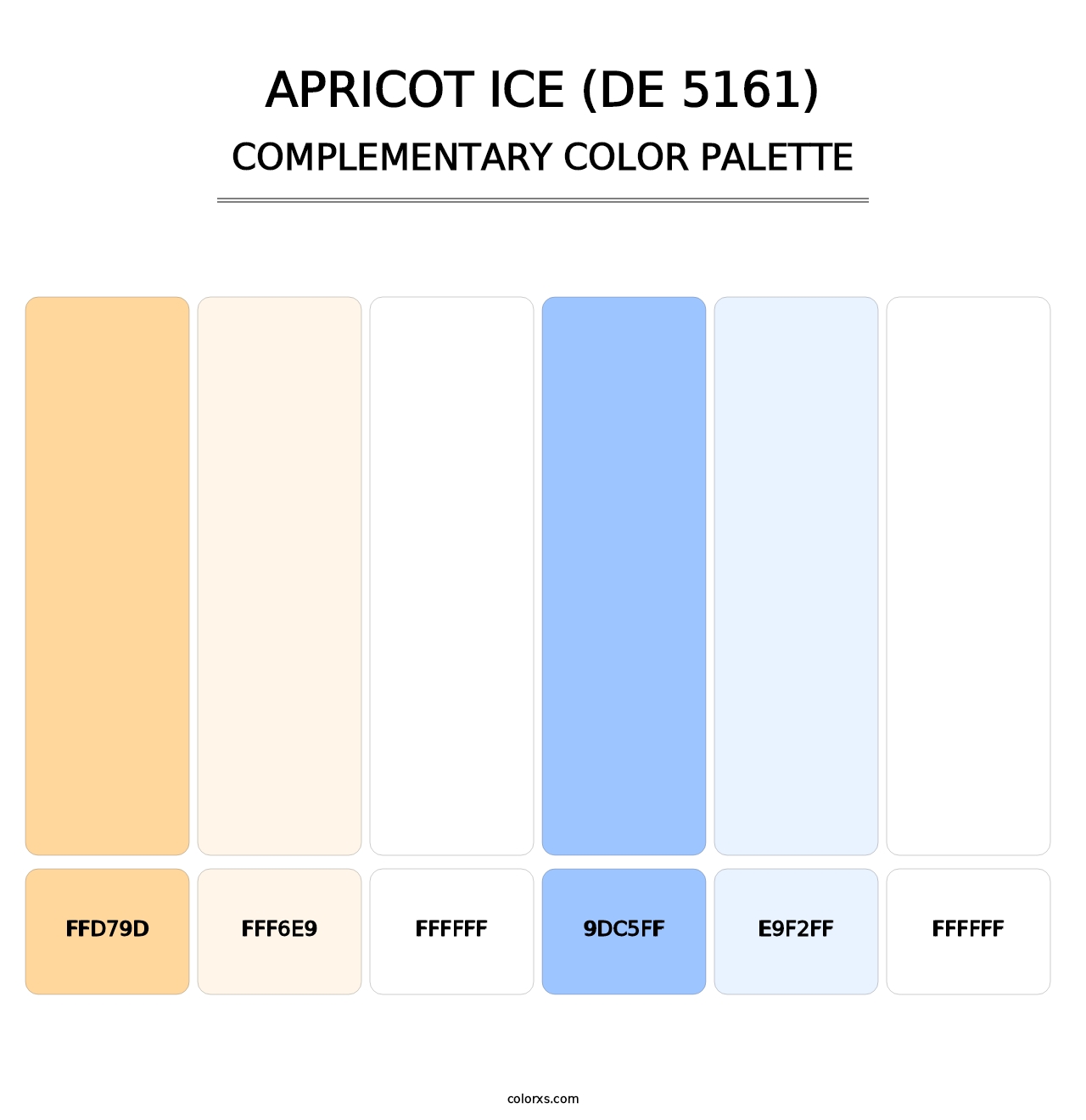 Apricot Ice (DE 5161) - Complementary Color Palette