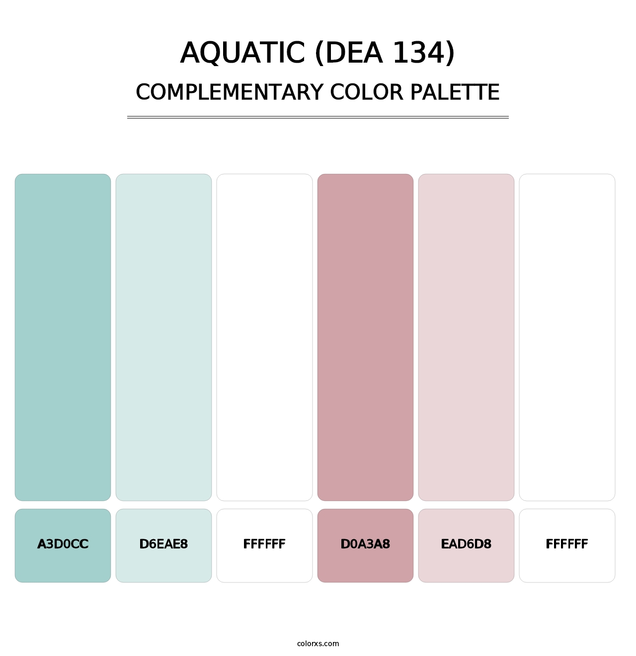 Aquatic (DEA 134) - Complementary Color Palette