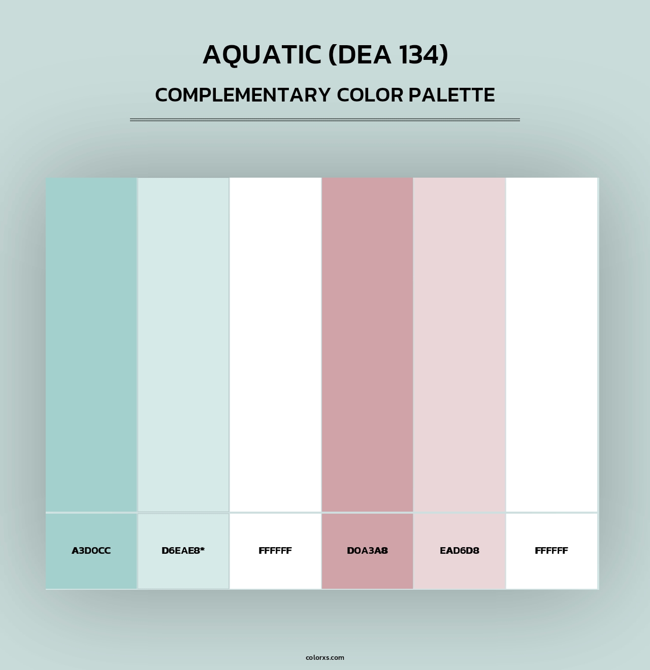 Aquatic (DEA 134) - Complementary Color Palette