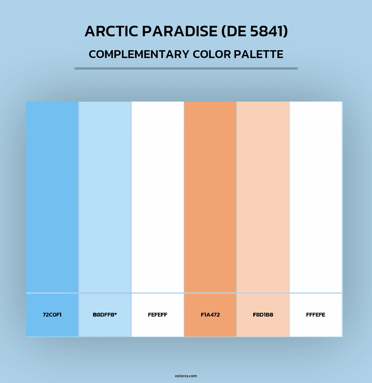 Arctic Paradise (DE 5841) - Complementary Color Palette