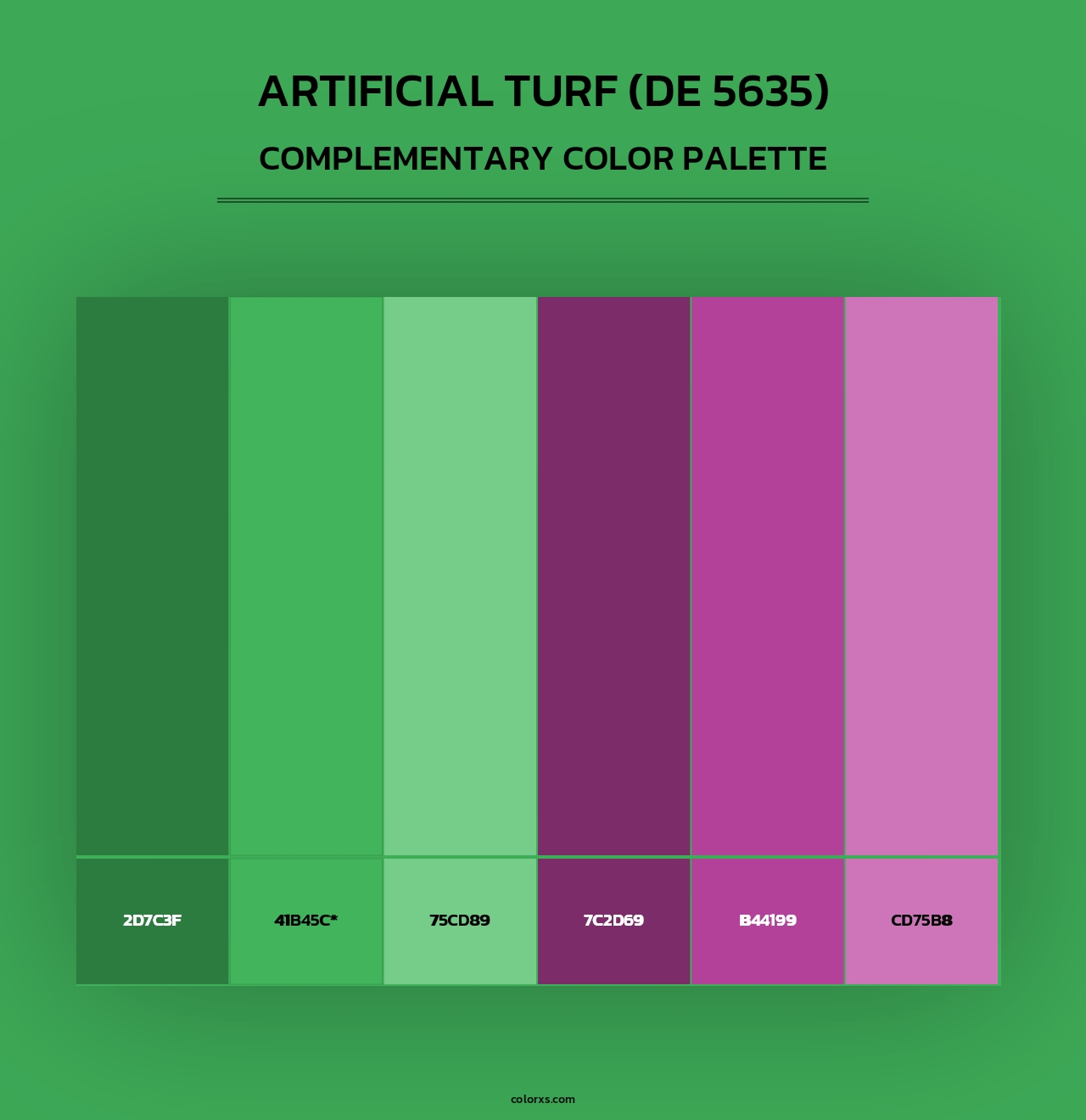 Artificial Turf (DE 5635) - Complementary Color Palette
