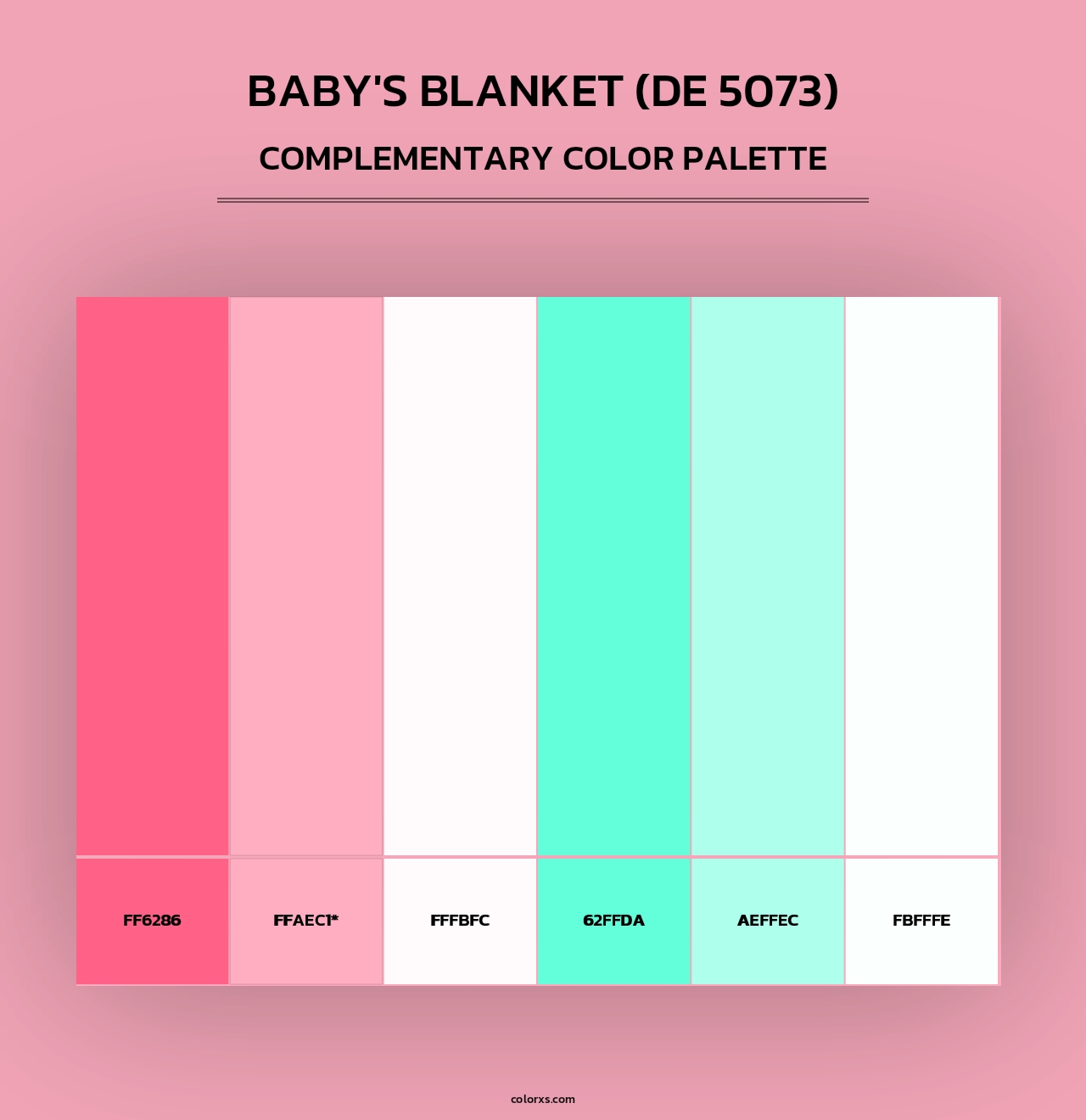 Baby's Blanket (DE 5073) - Complementary Color Palette