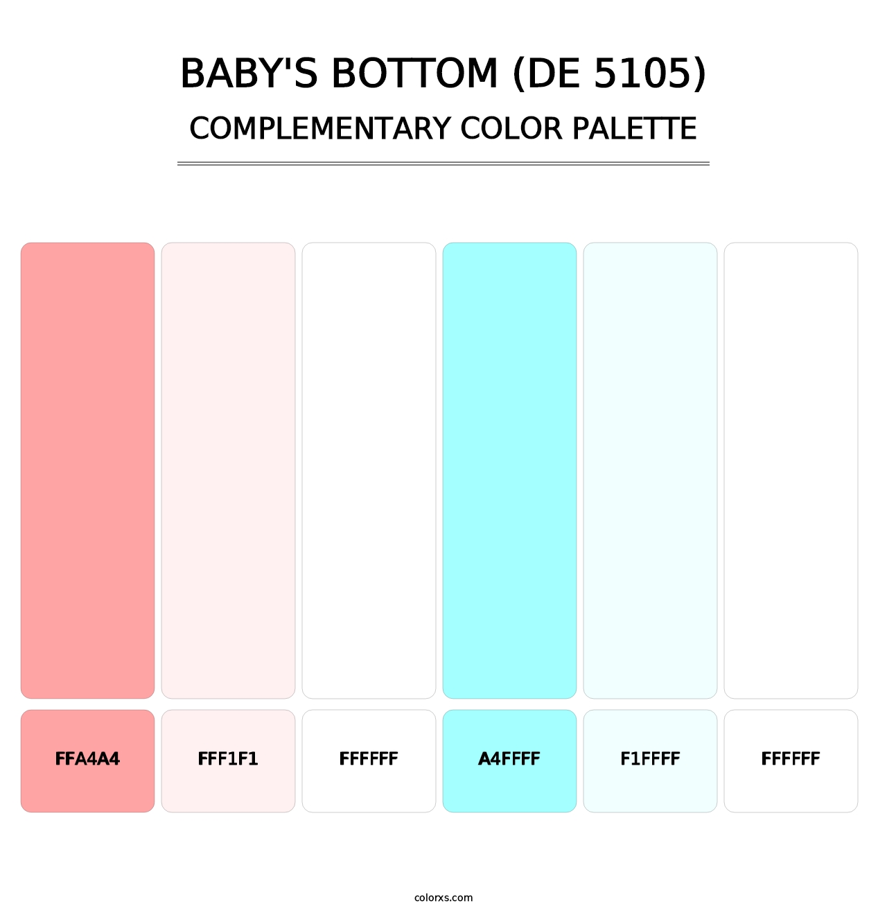 Baby's Bottom (DE 5105) - Complementary Color Palette