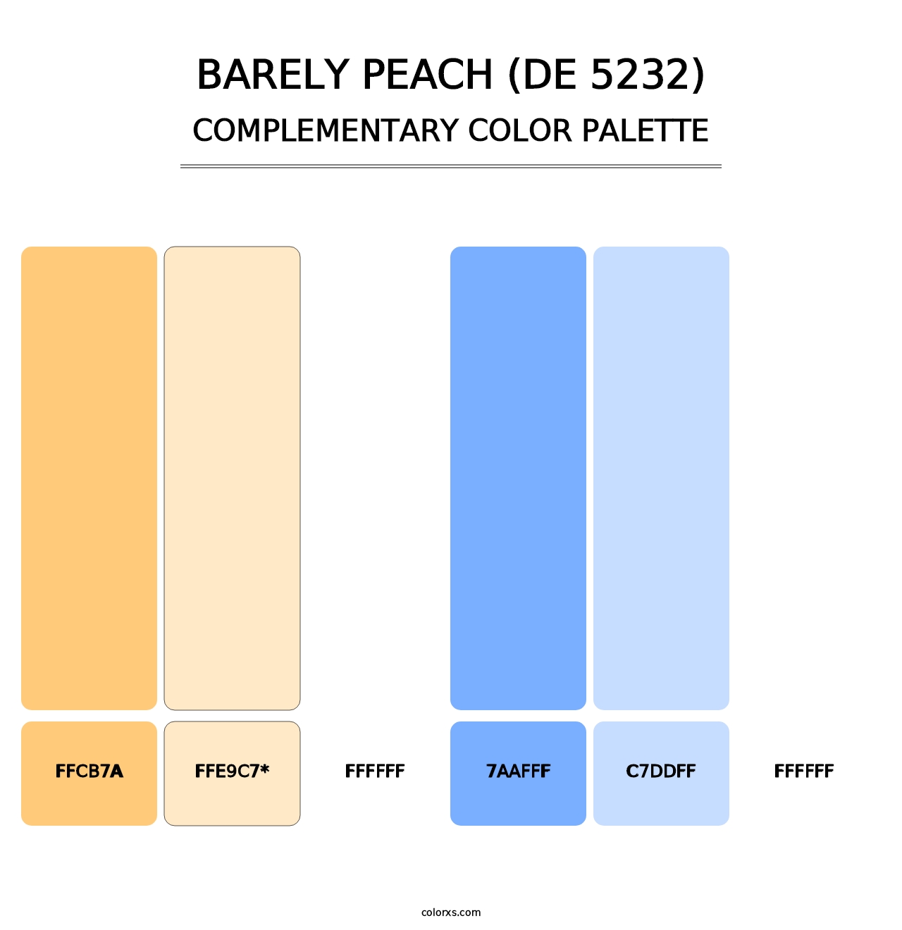 Barely Peach (DE 5232) - Complementary Color Palette
