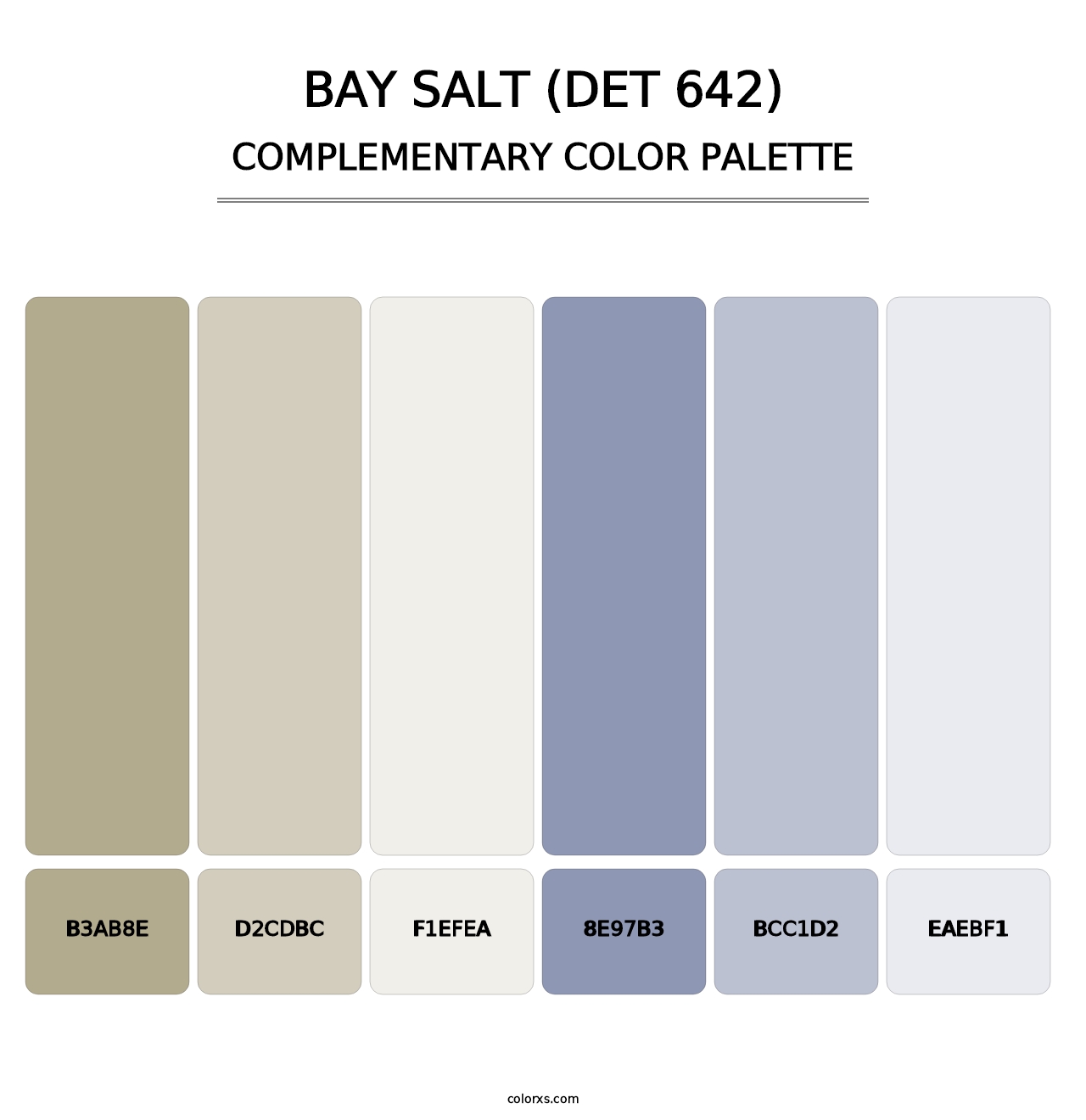 Bay Salt (DET 642) - Complementary Color Palette