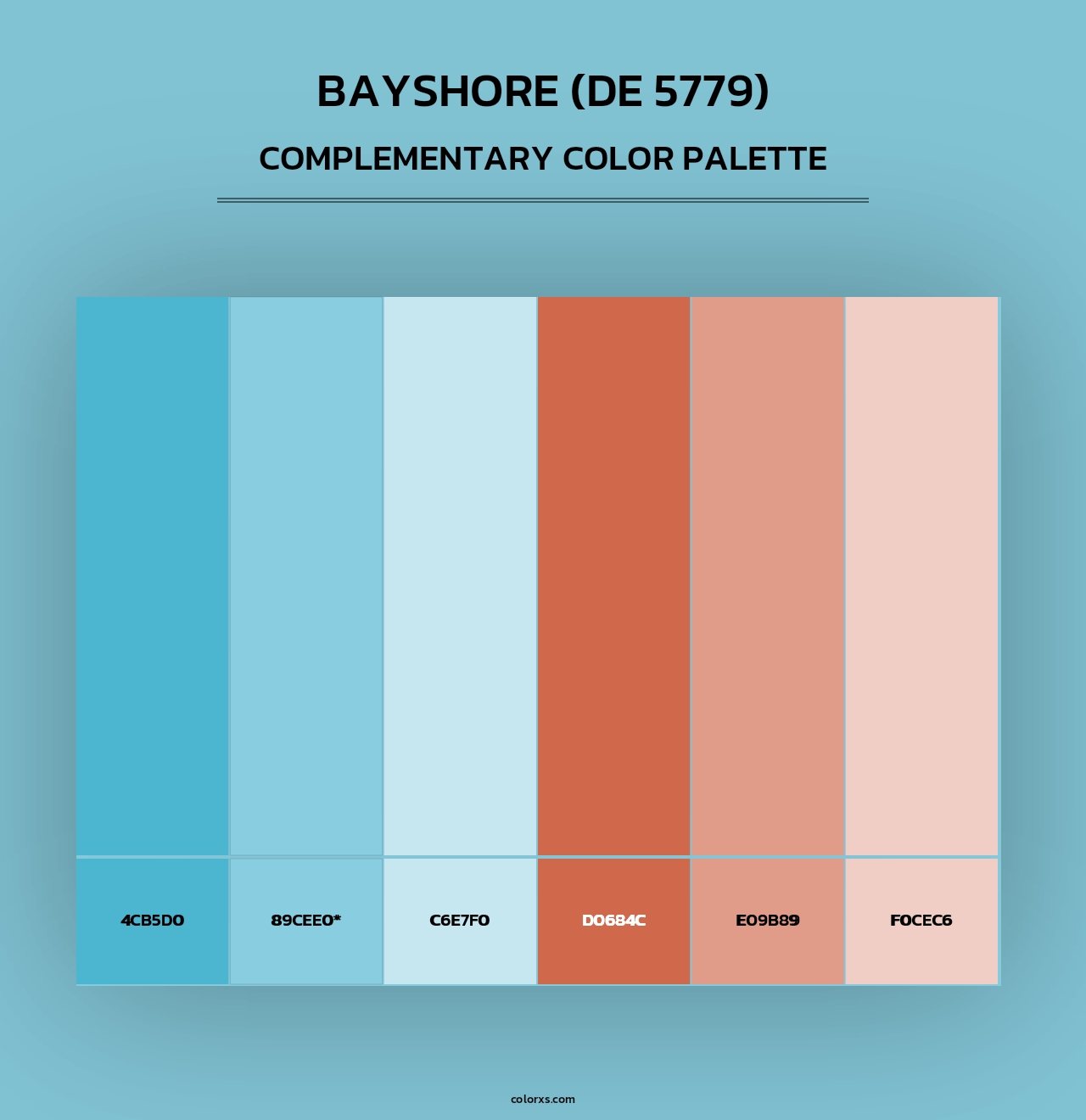 Bayshore (DE 5779) - Complementary Color Palette