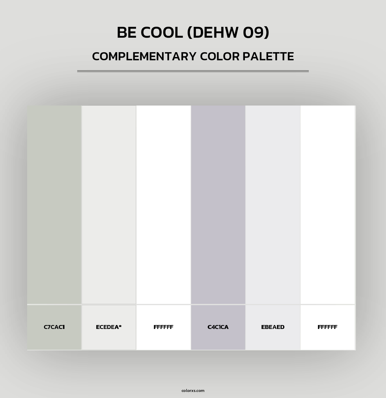 Be Cool (DEHW 09) - Complementary Color Palette