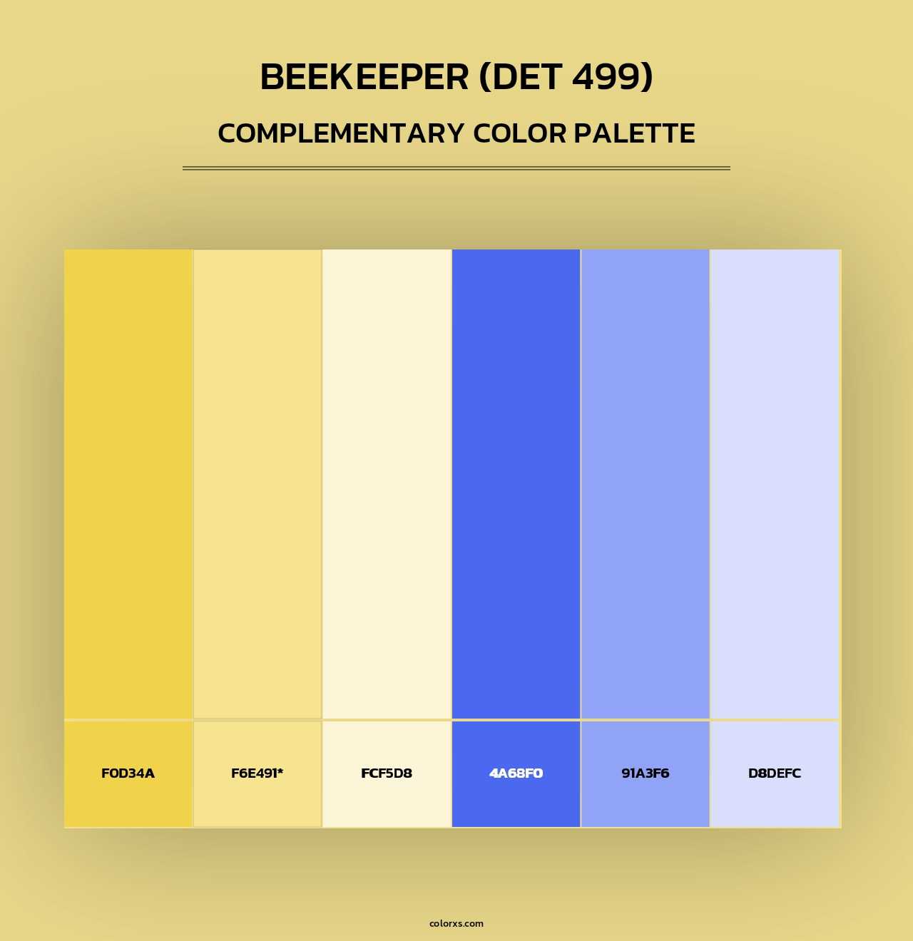Beekeeper (DET 499) - Complementary Color Palette