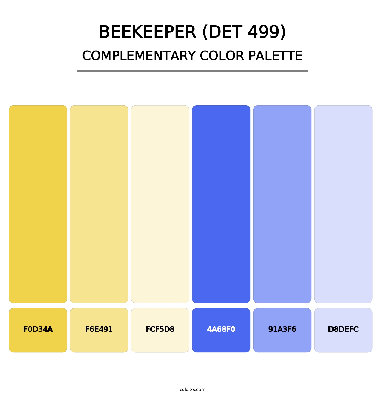Beekeeper (DET 499) - Complementary Color Palette