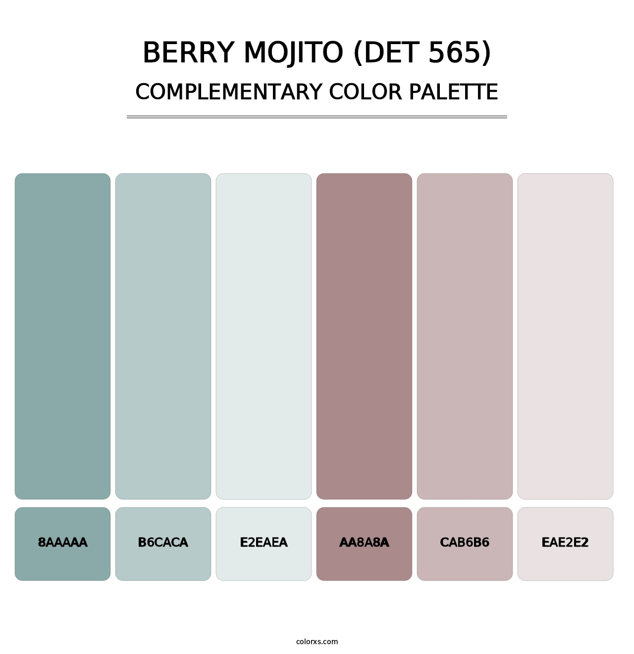 Berry Mojito (DET 565) - Complementary Color Palette