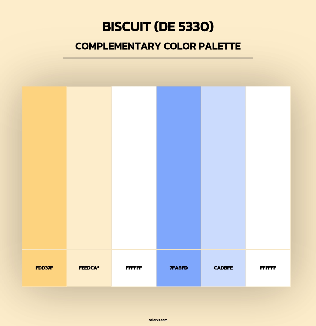 Biscuit (DE 5330) - Complementary Color Palette