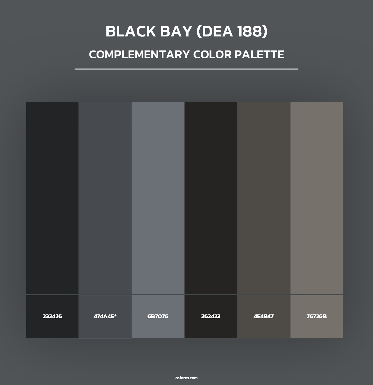 Black Bay (DEA 188) - Complementary Color Palette