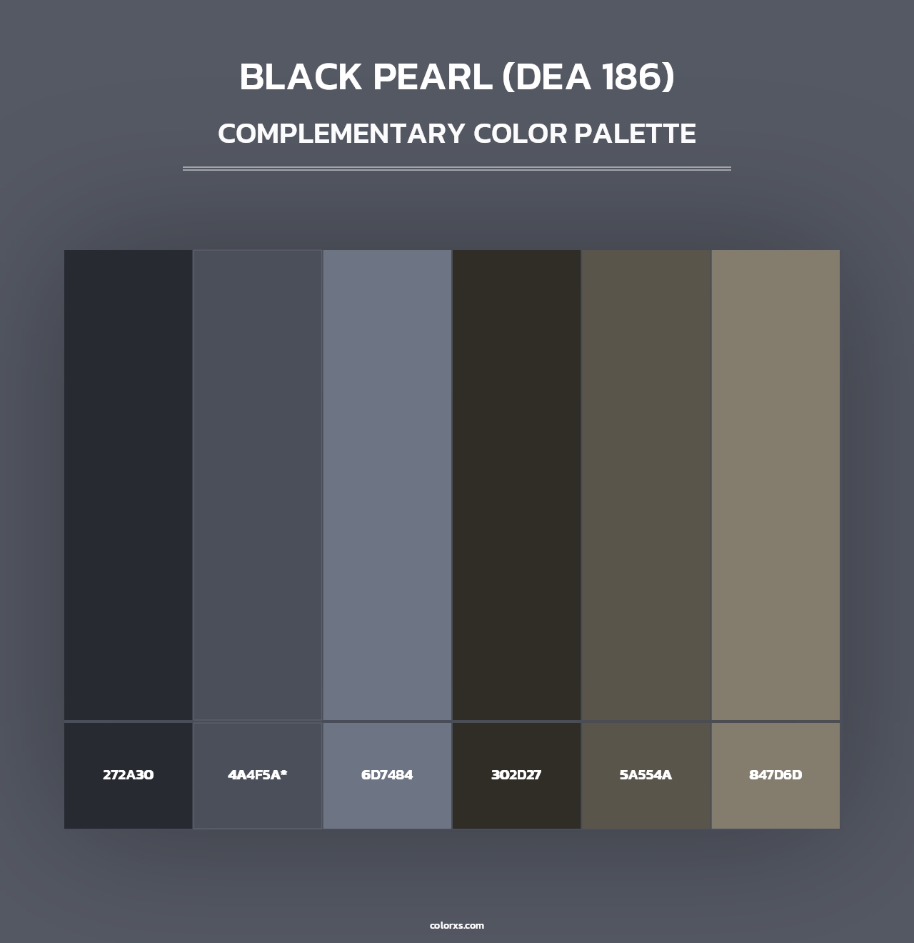 Black Pearl (DEA 186) - Complementary Color Palette