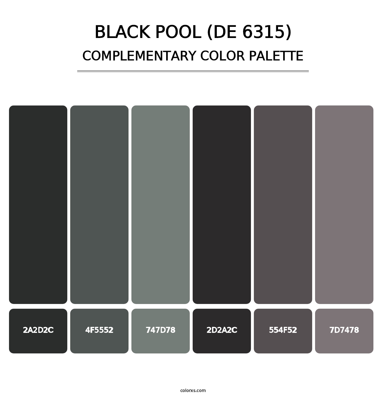 Black Pool (DE 6315) - Complementary Color Palette