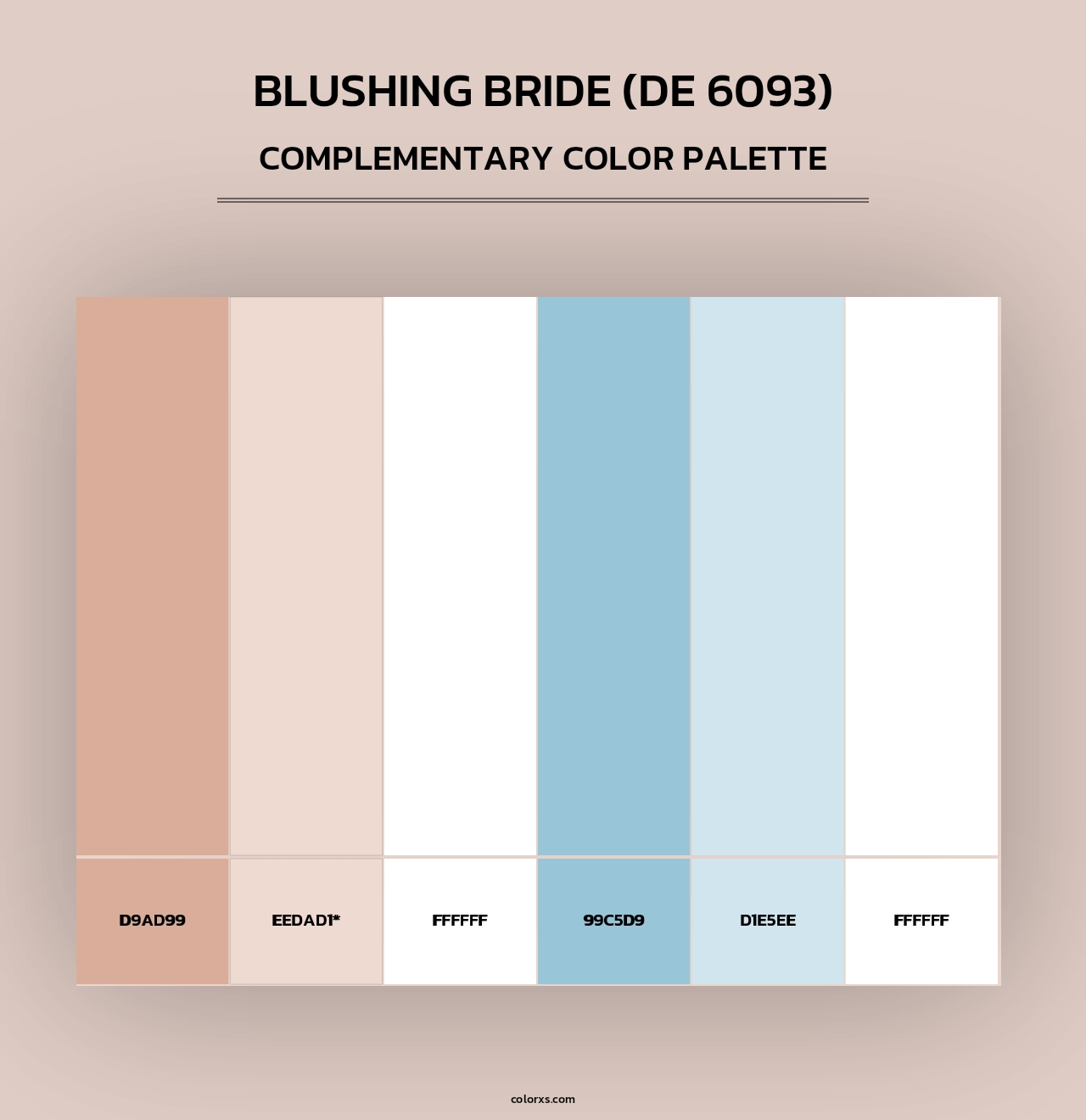 Blushing Bride (DE 6093) - Complementary Color Palette
