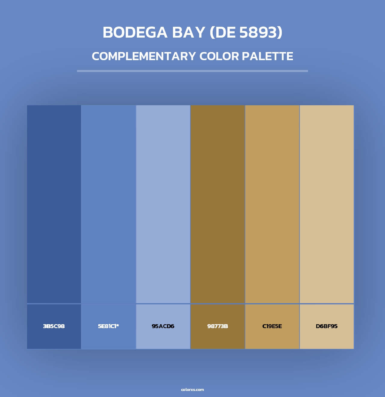 Bodega Bay (DE 5893) - Complementary Color Palette