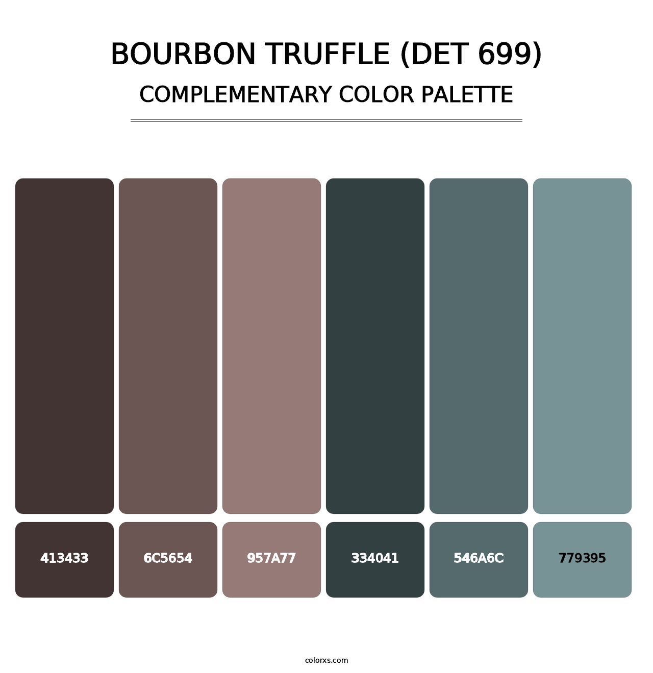 Bourbon Truffle (DET 699) - Complementary Color Palette