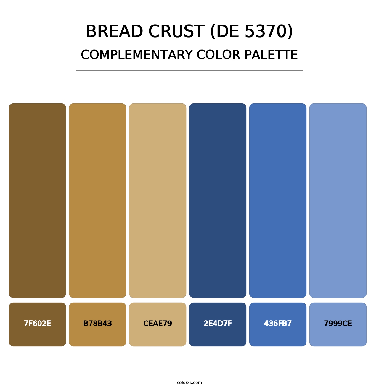 Bread Crust (DE 5370) - Complementary Color Palette
