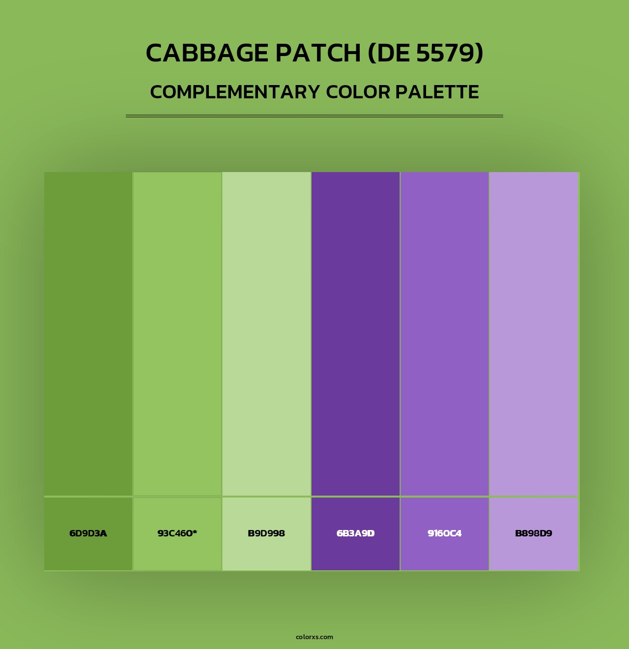 Cabbage Patch (DE 5579) - Complementary Color Palette