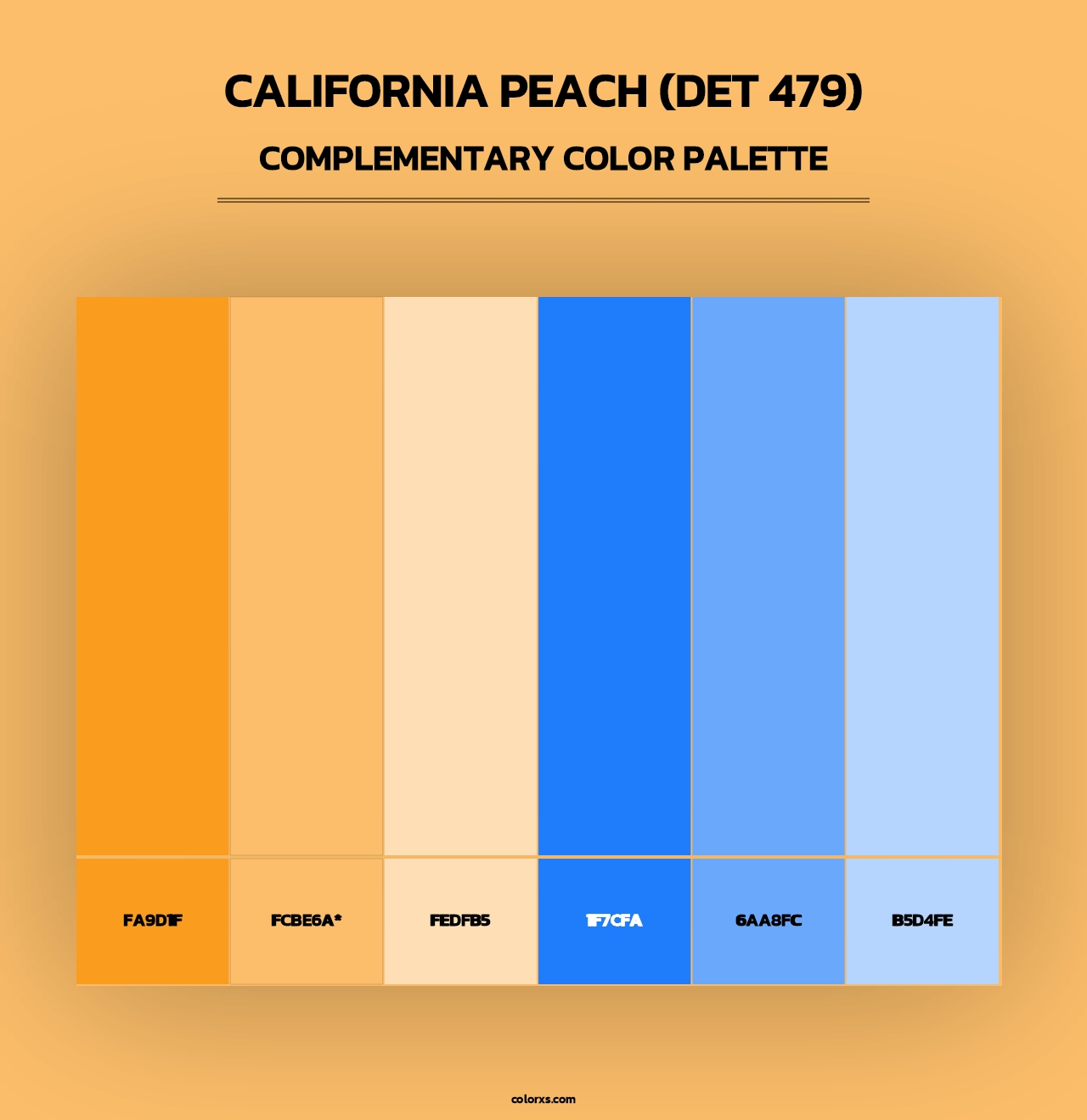 California Peach (DET 479) - Complementary Color Palette