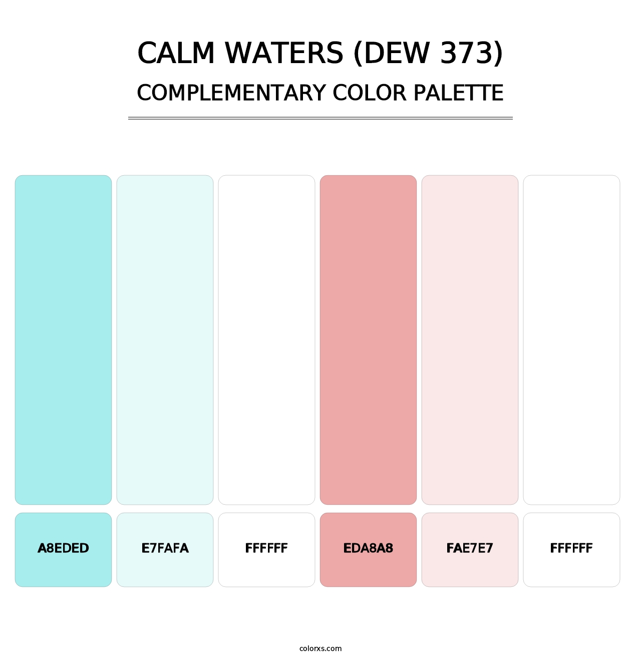 Calm Waters (DEW 373) - Complementary Color Palette